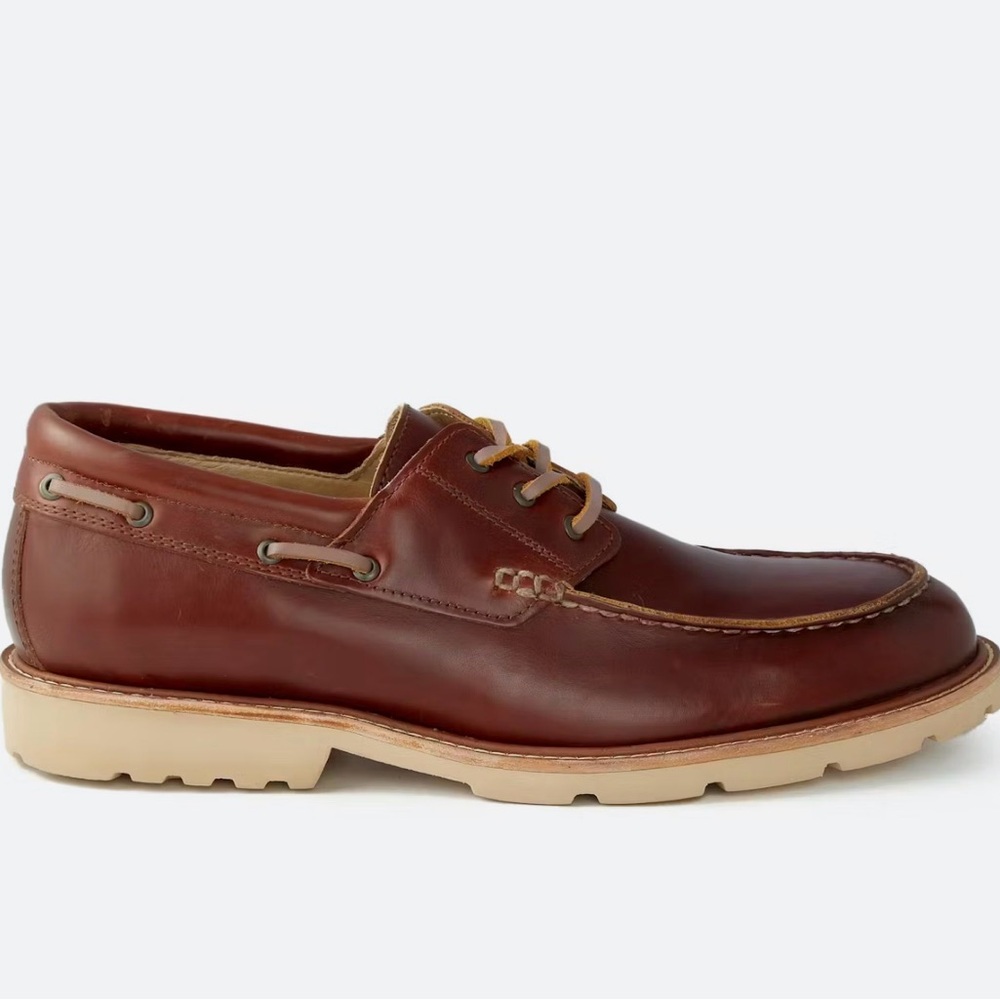 Huckberry Rhodes Leather Tahoe Boat Show - Size 12 New in Box